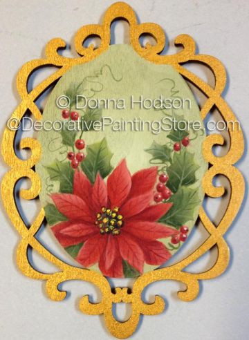 Red Poinsettia Ornament ePacket by Donna Hodson - PDF DOWNLOAD